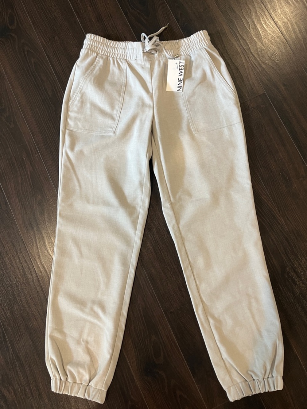 Nine West women’s Light grey Drawstring Joggers